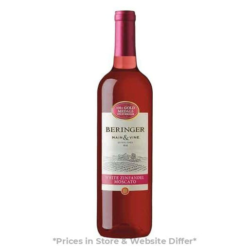 Beringer Main & Vine White Zinfandel Moscato - Harford Road Liquors - hr-liquors.com