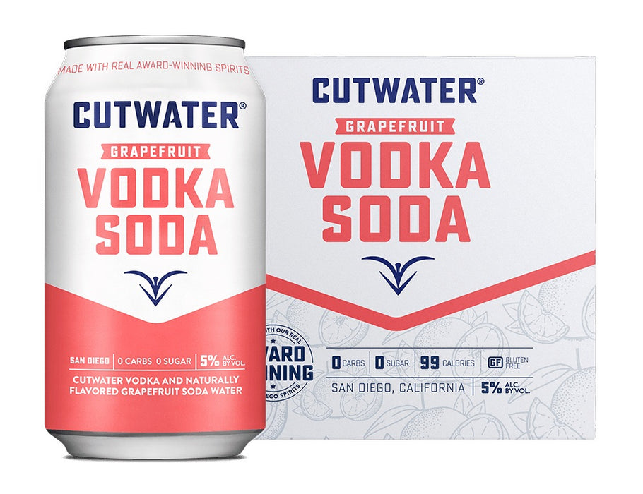 Cutwater vodka soda 4pck