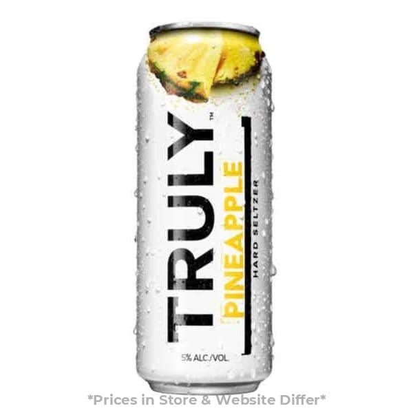 TRULY Hard Seltzer Pineapple, Spiked & Sparkling Water (Tallboy's Cans) - Harford Road Liquors - hr-liquors.com