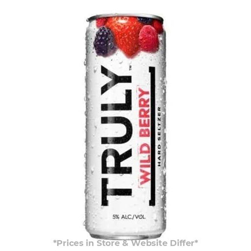 TRULY Hard Seltzer Wild Berry, Spiked & Sparkling Water (Tallboy's Cans) - Harford Road Liquors - hr-liquors.com